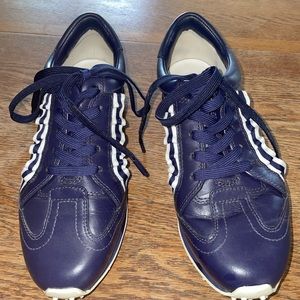 Tory Sport Navy and White Athletic Sneakers